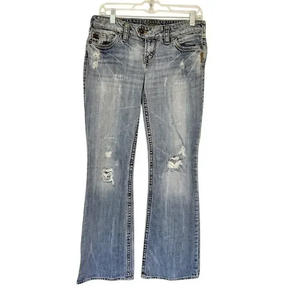 Silver Jeans Jeans Silver Jeans Womens Tuesday Distressed
